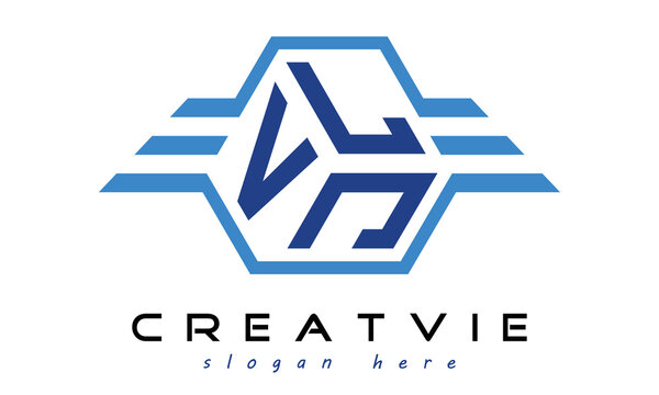 VLJ three letter geometrical wings logo design vector template. wordmark logo | emblem logo | monogram logo | initial letter logo | typography logo | business logo | minimalist logo |