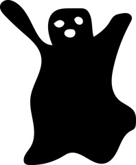 Happy Halloween Silhouette Vector Illustration Witch Devil Decoration