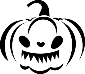 Happy Halloween Silhouette Vector Illustration Witch Devil Decoration