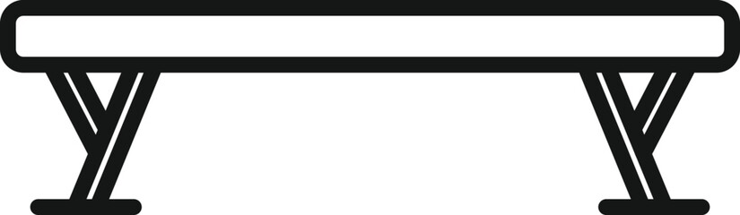 Gymnastic icon outline vector. Sport ball