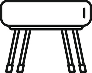 Sport horse icon outline vector. Sport gym