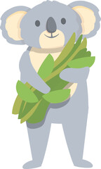 Koala icon cartoon vector. Cute bear. Australia baby