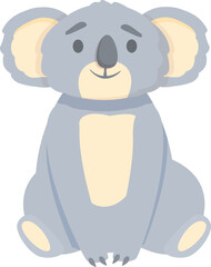 Cute koala icon cartoon vector. Child tree. Funny leaf