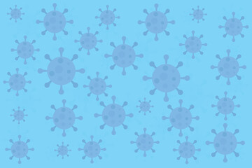 Virus Or Bacteria Pattern Abstract Background. Vector Illustration