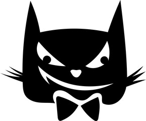 Happy Halloween Silhouette Vector Illustration Witch Devil Decoration