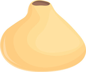 Chinese baozi icon cartoon vector. Bun dao. Cute food