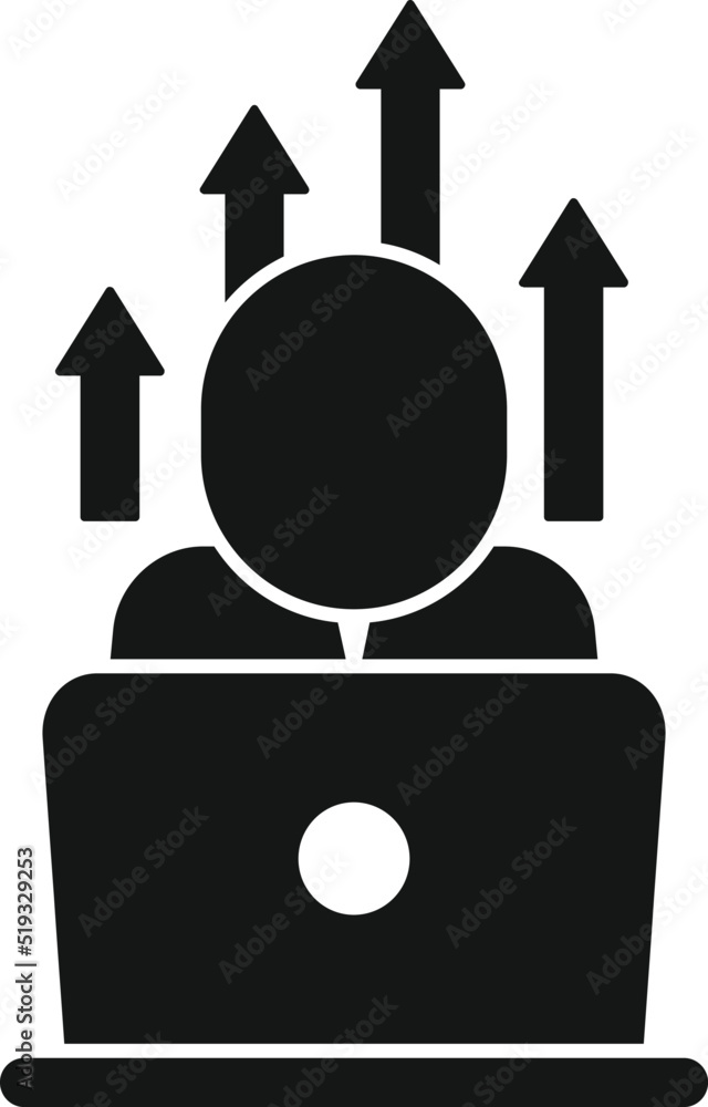 Poster worker development icon simple vector. sustainable development