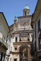Fototapeta na wymiar Historic center of Crema, Cremona province, Italy