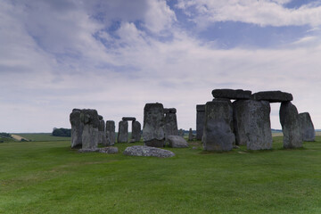 Naklejka premium The mysterious Stonehenge site in Great Britain