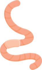 Manure worm icon cartoon vector. Soil compost. Plant heap