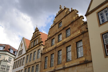 Fototapeta na wymiar Classic architecture in Bielefeld, Germany
