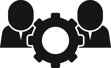 Team development icon simple vector. Eco agenda