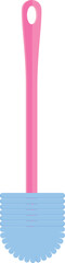 Broom toilet brush icon cartoon vector. Clean bowl. Cleaner bathroom