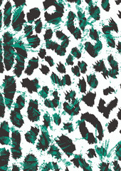 Obraz premium Mono animal pattern design on light ground 