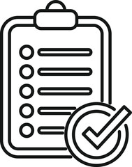 Clipboard development icon outline vector. Sdg eco