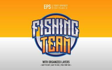 fishing team logo text effect