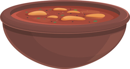 Bean tomato soup icon cartoon vector. Food portugal. Cuisinea meal