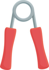 Muscular espander icon cartoon vector. Hand exercise. Sport trainer
