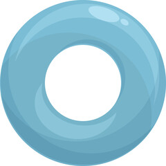 Circle rubber espander icon cartoon vector. Hand grip. Gym training