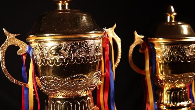 Sports trophy for winners and runners up