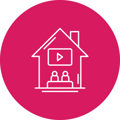 Watching A Movie Icon