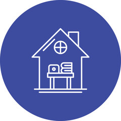 Home Work Place Icon
