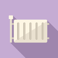 Domestic energy icon flat vector. Reduce consumption