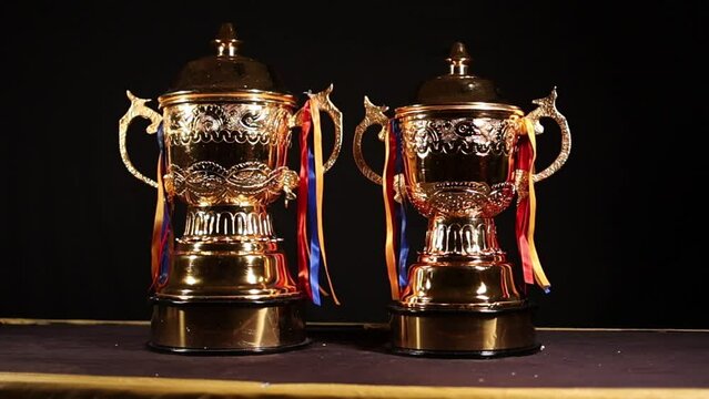 Sports trophy for winners and runners up
