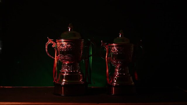 Sports trophy for winners and runners up