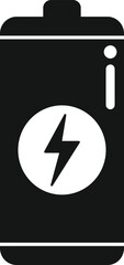 Battery energy icon simple vector. Care home
