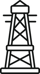 Electric tower icon outline vector. Smart resource