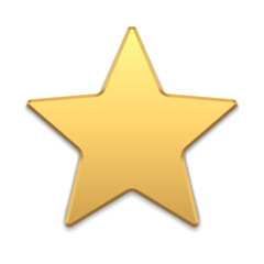 Bright luxury golden star metallic surface 3d template vector illustration