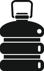 Biodegradable plastic liquid bottle icon simple vector. Eco recycle