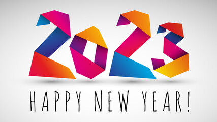 Happy New Year 2023 - obrazy, fototapety, plakaty