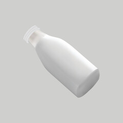milc bottle vector 3d icon isolated on white background.