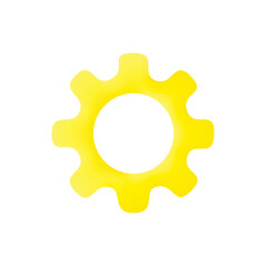 gears and cogs 3d icon , setting 3d icon vector illustration.
