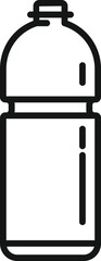 Biodegradable plastic bottle icon outline vector. Recycle ecology