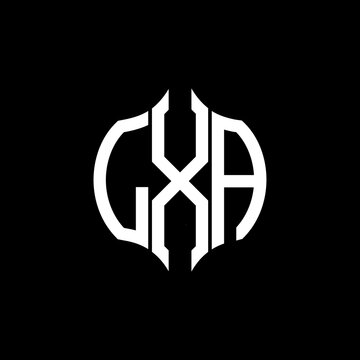 GXA letter logo. GXA best black background vector image. GXA Monogram logo design for entrepreneur and business.
