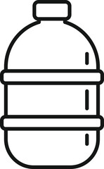 Big plastic bottle icon outline vector. Eco recycle