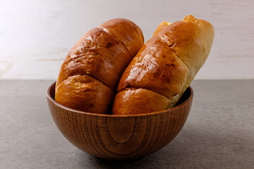 Salty and savory salt bread with salt and butter