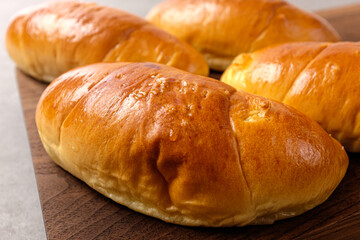 Salty and savory salt bread with salt and butter