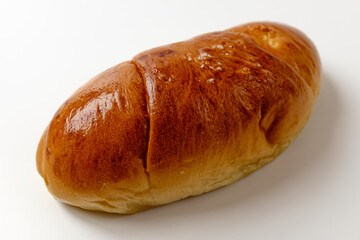 salt bread on a white background