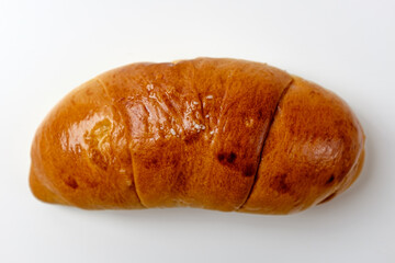 salt bread on a white background