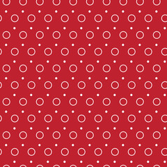 Red contrast seamless pattern background circle circumference design