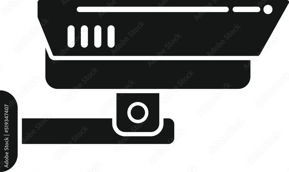 Aufkleber security camera icon simple vector. secret service