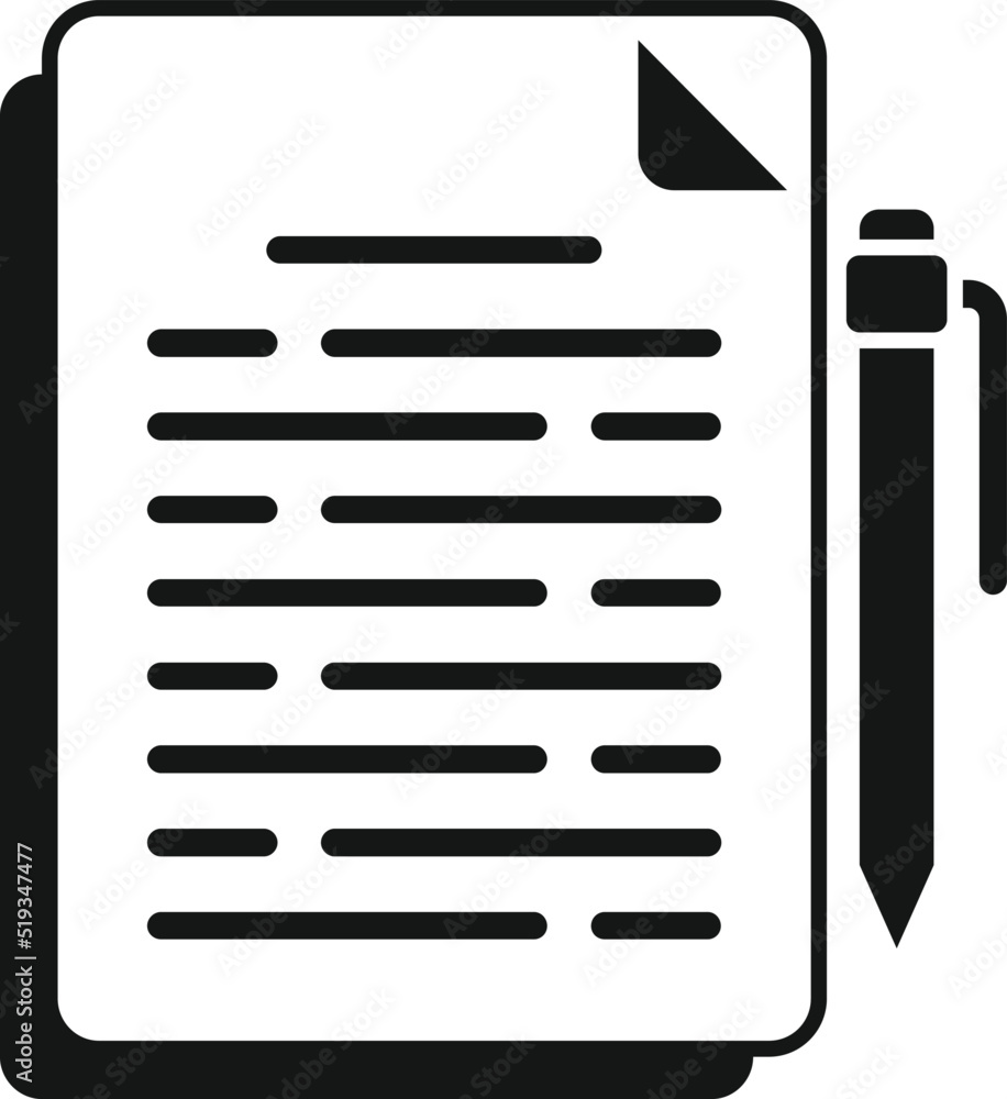 Poster agent contract icon simple vector. secret service