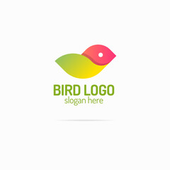 Bird logo modern color style for your business corporate identity. Vector Illustration
