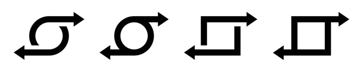 Transfer icon. Exchange arrow icon, vector illustration