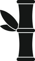 Lucky charm bamboo icon simple vector. Fortune year