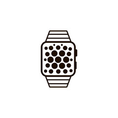 Smart watch icon isolated on white background. Vector Illustration